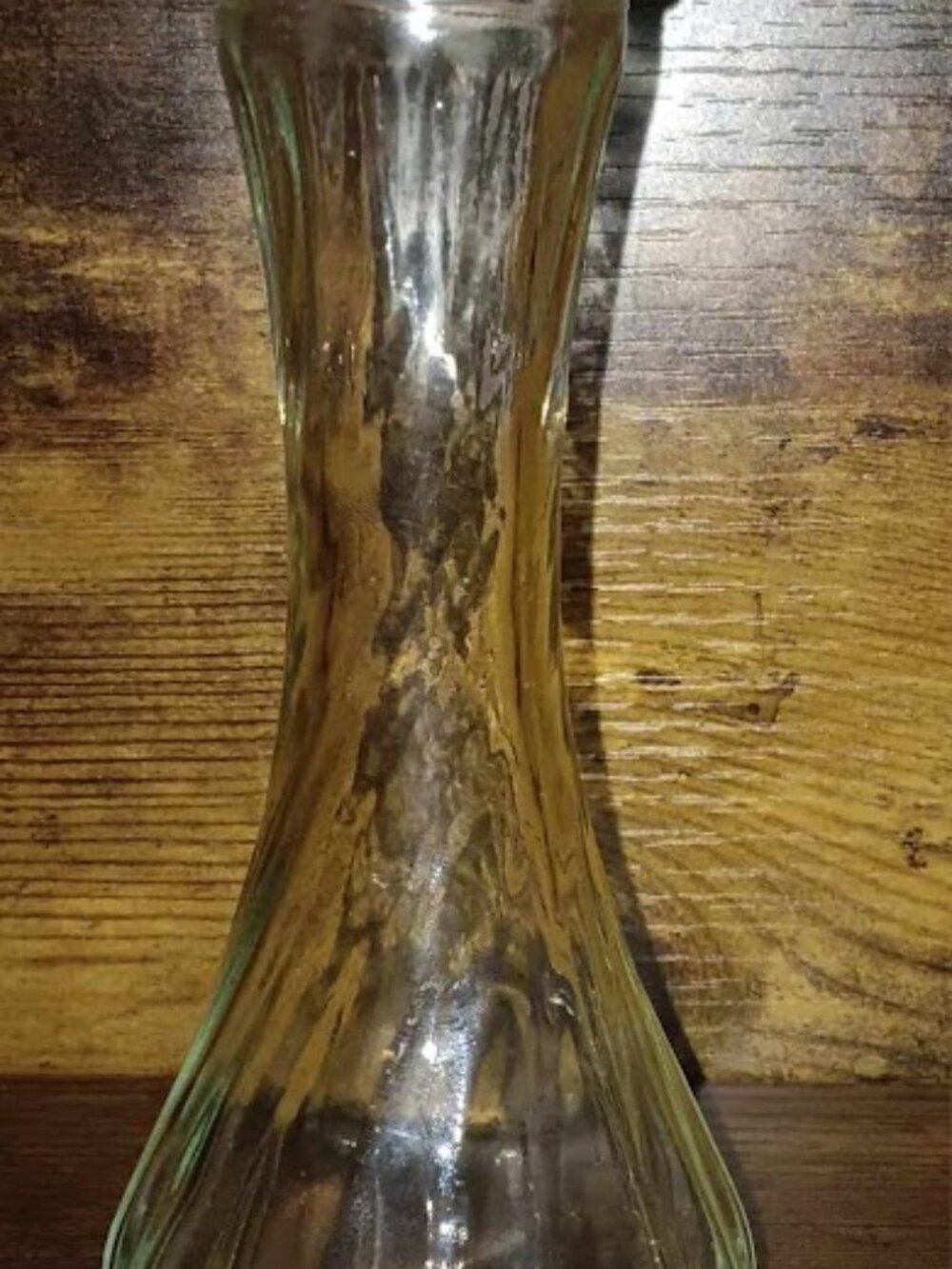Hoosier Glass Clear Swirl Vase